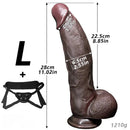 8.07in 9.44in 11.02in Strap on Big Silicone Dildo Adult Sex Toy For Love