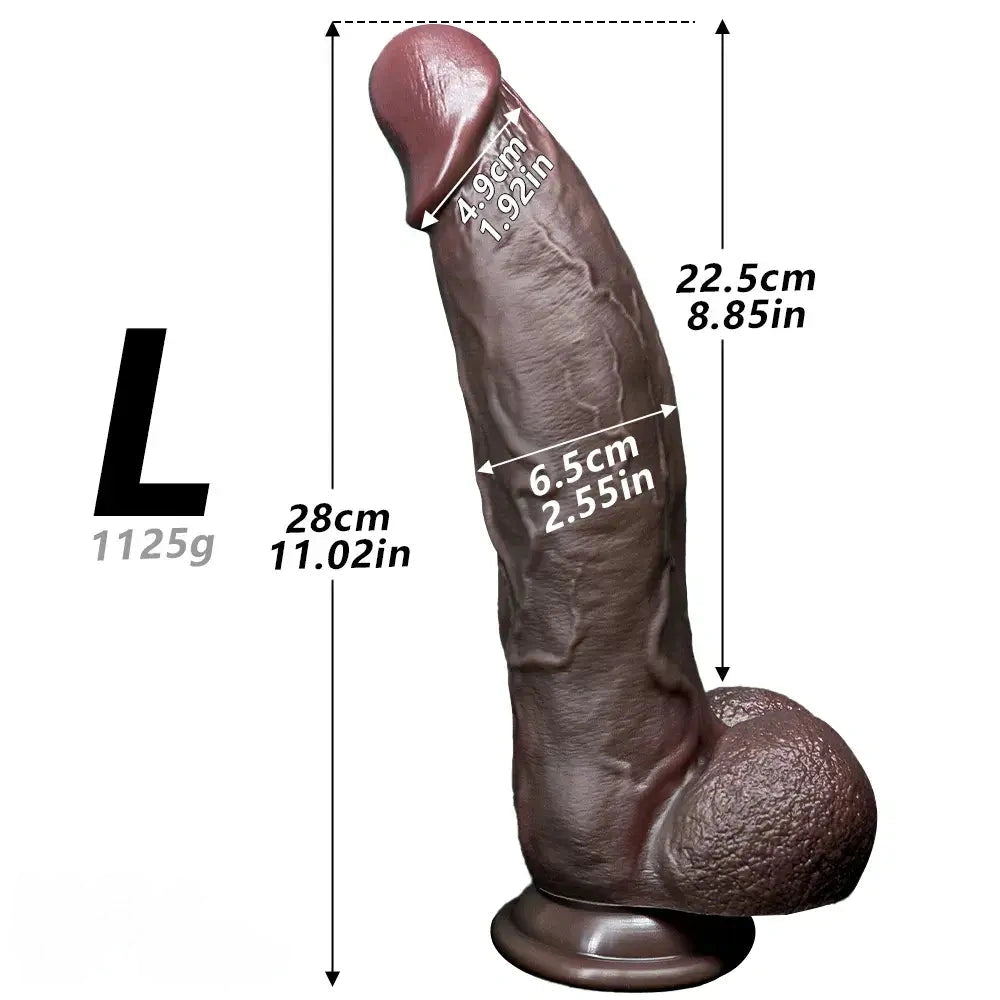 8.07in 9.44in 11.02in Strap on Big Silicone Dildo Adult Sex Toy For Love