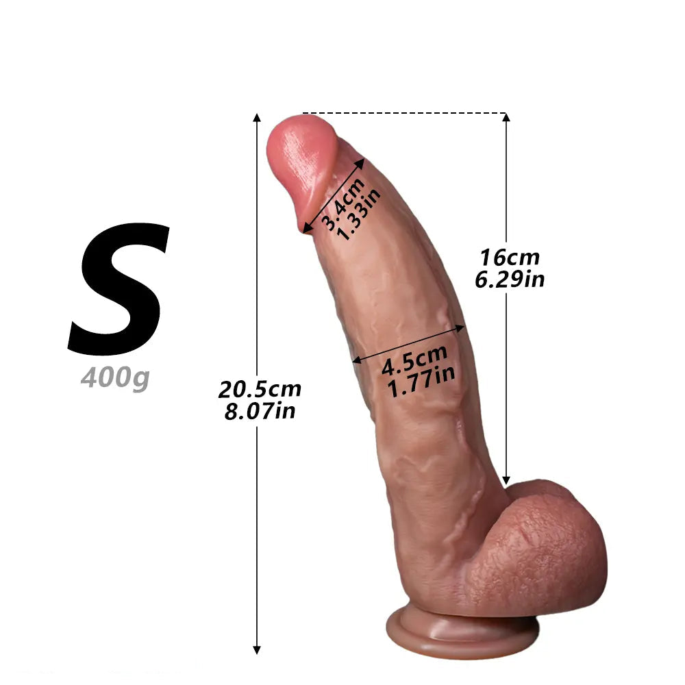8.07in 9.44in 11.02in Strap on Lifelike Dildo Manual Penis Female Adult Toy