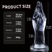 8.07in 9.56in Fist Dildo Big BDSM Sex Toy For For Men Women Adults
