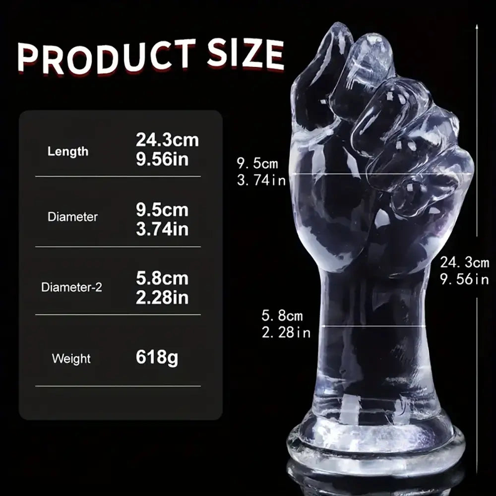 8.07in 9.56in Fist Dildo Big BDSM Sex Toy For For Men Women Adults