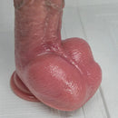 8.07in 9.84in 12in Dual Density Silicone Foreskin Uncut Strap on Dildo