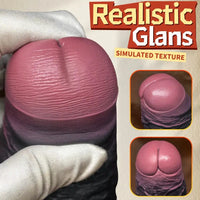8.07in 9.84in 12in Foreskin Big Dildo Strap on Realistic Uncut Glans Soft Cock