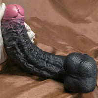 8.07in 9.84in 12in Foreskin Big Dildo Strap on Realistic Uncut Glans Soft Cock