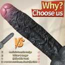 8.07in 9.84in 12in Foreskin Big Dildo Strap on Realistic Uncut Glans Soft Cock