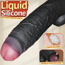 8.07in 9.84in 12in Foreskin Big Dildo Strap on Realistic Uncut Glans Soft Cock