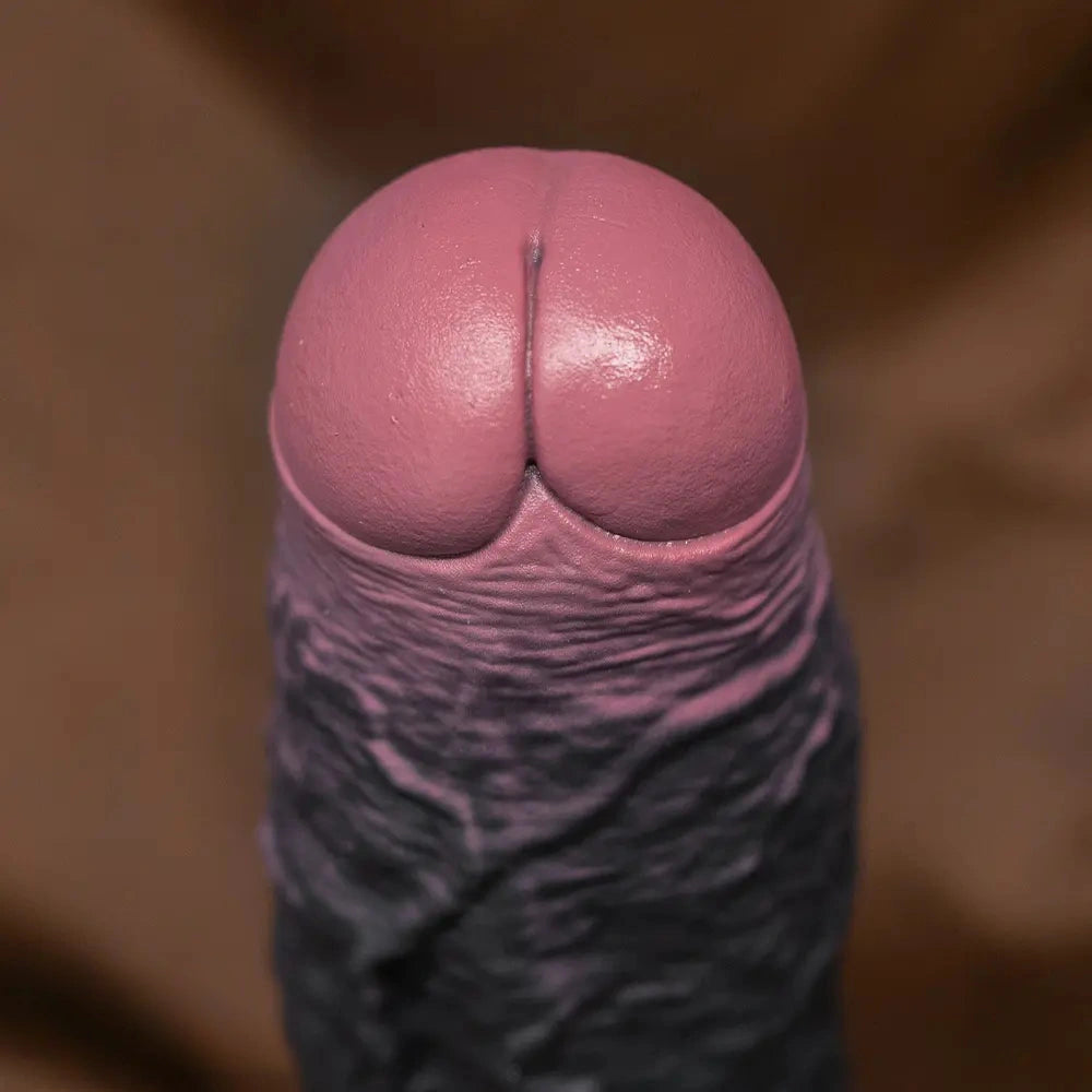 8.07in 9.84in 12in Foreskin Big Dildo Strap on Realistic Uncut Glans Soft Cock
