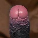 8.07in 9.84in 12in Foreskin Big Dildo Strap on Realistic Uncut Glans Soft Cock