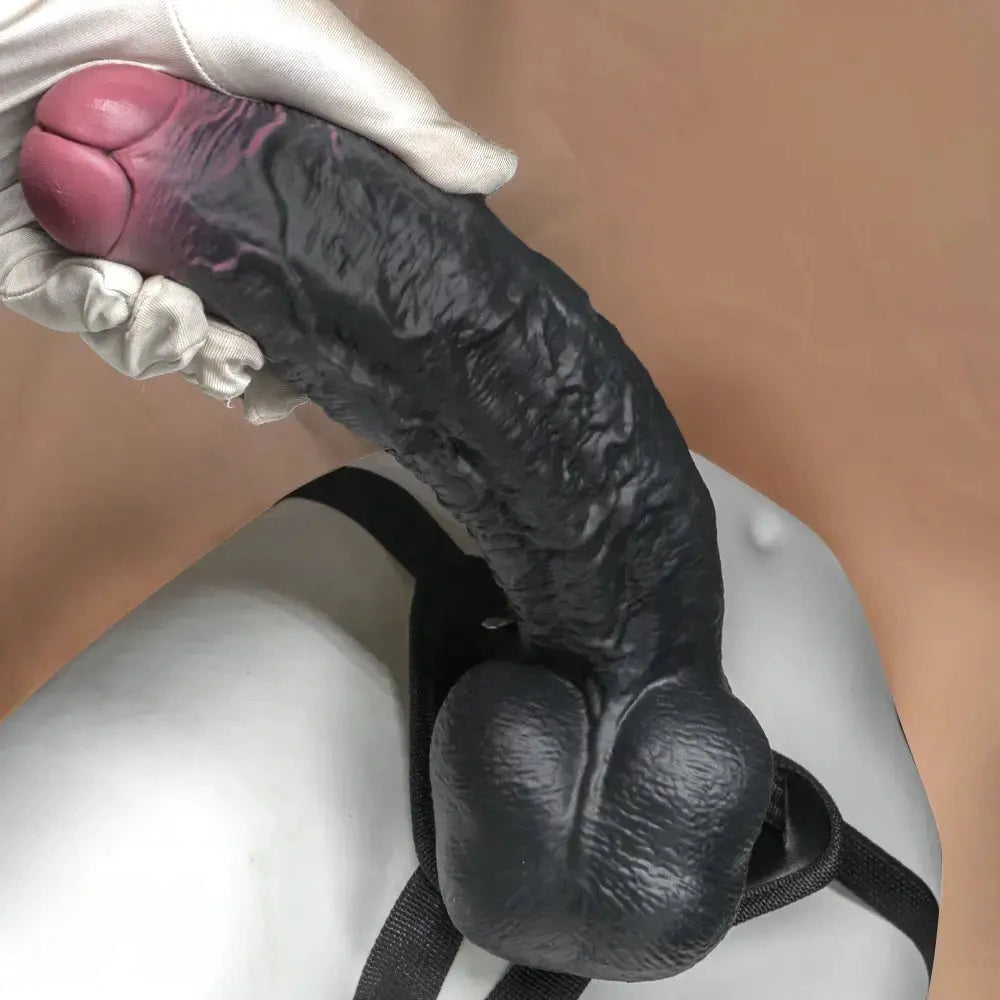 8.07in 9.84in 12in Foreskin Big Dildo Strap on Realistic Uncut Glans Soft Cock