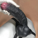 8.07in 9.84in 12in Foreskin Big Dildo Strap on Realistic Uncut Glans Soft Cock
