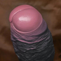 8.07in 9.84in 12in Foreskin Big Dildo Strap on Realistic Uncut Glans Soft Cock