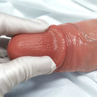8.07in 9.84in Curved Silicone Soft Big Strap on Dildo Female Masturbator