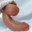 8.07in 9.84in Curved Silicone Soft Big Strap on Dildo Female Masturbator