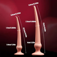 8.07in 9.84in TPE Big Soft Anal Plug Dilator Unisex Intimate Dildo