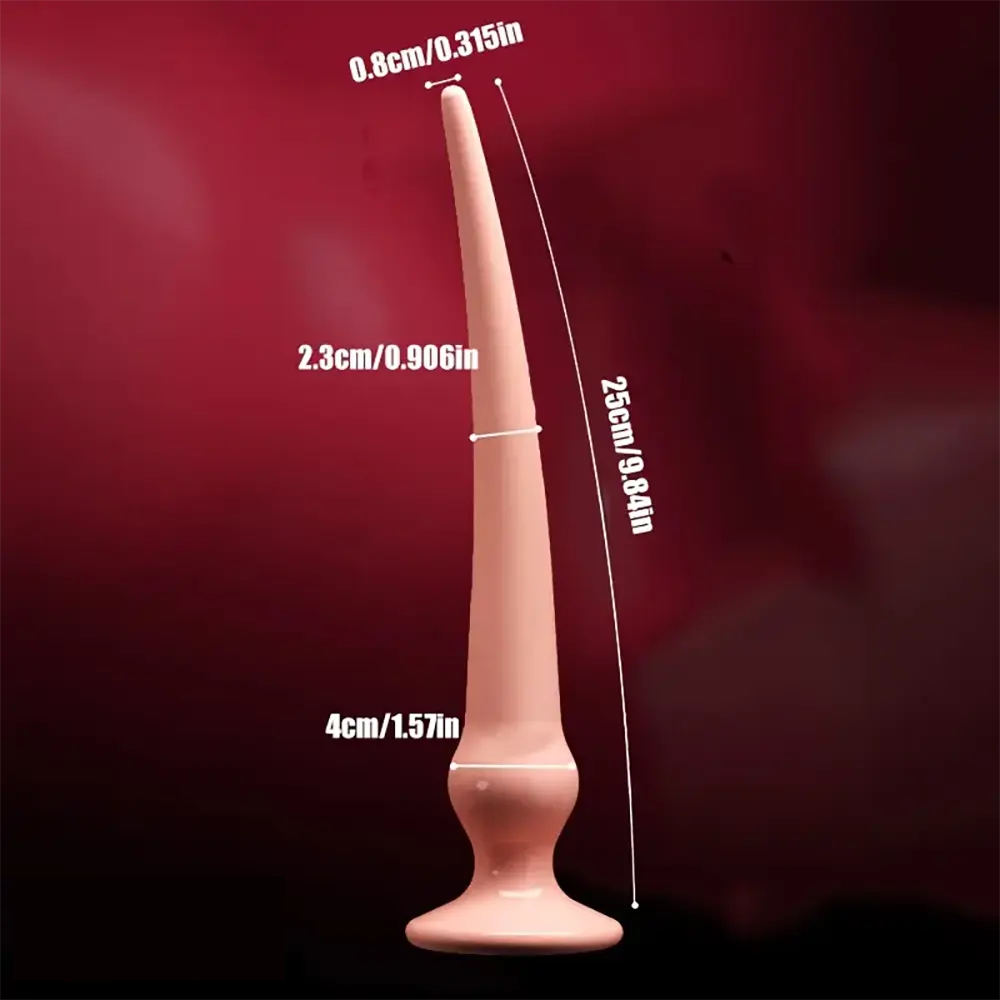 8.07in 9.84in TPE Big Soft Anal Plug Dilator Unisex Intimate Dildo