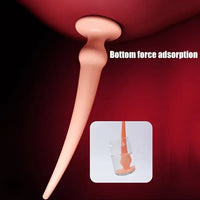 8.07in 9.84in TPE Big Soft Anal Plug Dilator Unisex Intimate Dildo