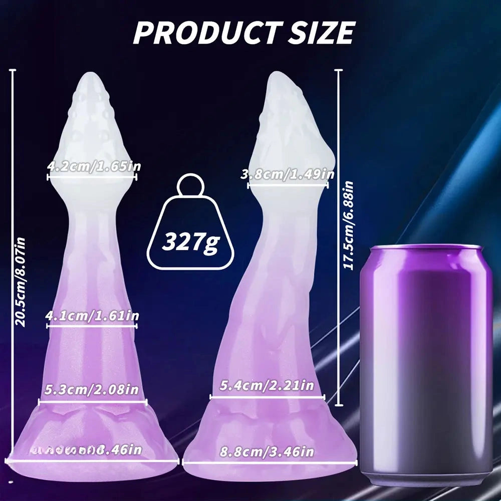 8.07in Animal Fantasy Silicone Dildo Monster Penis Design For Men