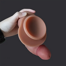 8.07in Big Curved Silicone Soft Real Dildo For Prostate Intimate Pleasure