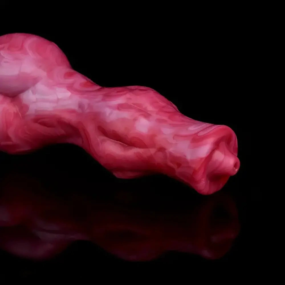 8.07in Big Knot Soft Glue Silicone Dildo For Prostatic Clitoris G-spot