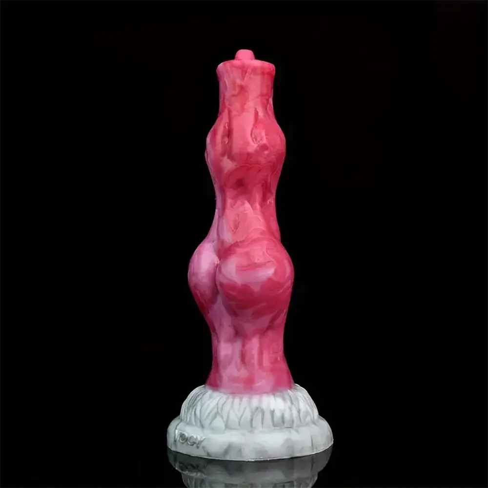 8.07in Big Knot Soft Glue Silicone Dildo For Prostatic Clitoris G-spot