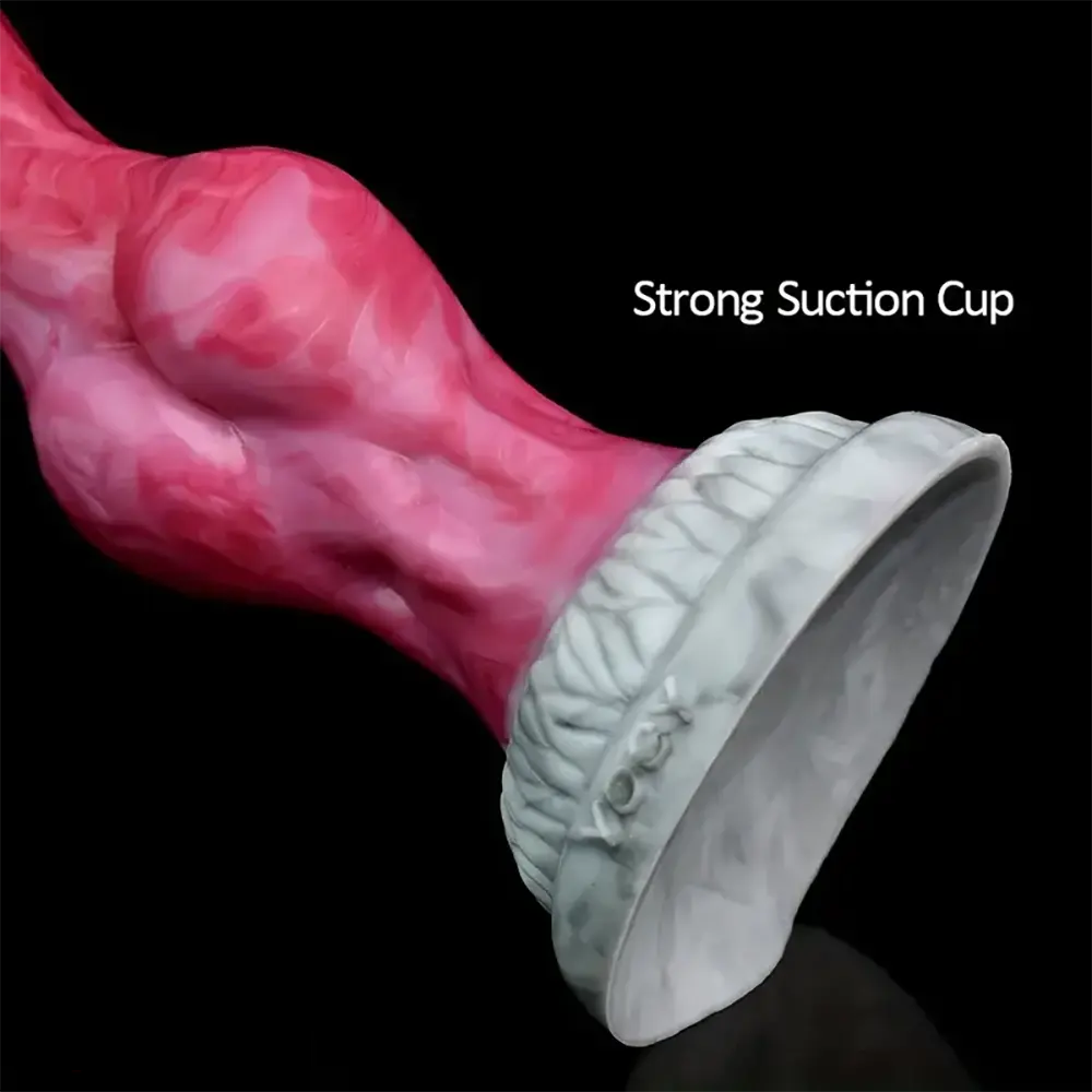 8.07in Big Knot Soft Glue Silicone Dildo For Prostatic Clitoris G-spot