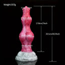 8.07in Big Knot Soft Glue Silicone Dildo For Prostatic Clitoris G-spot