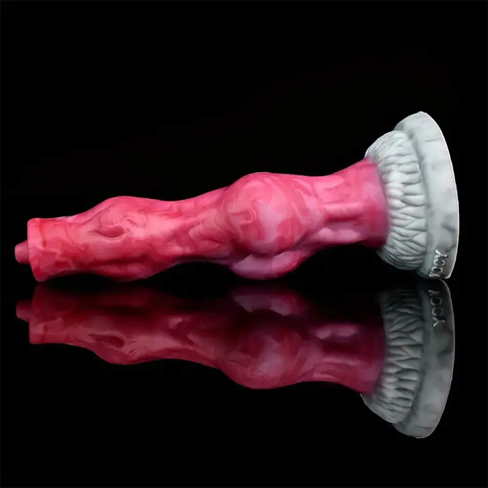 8.07in Big Knot Soft Glue Silicone Dildo For Prostatic Clitoris G-spot