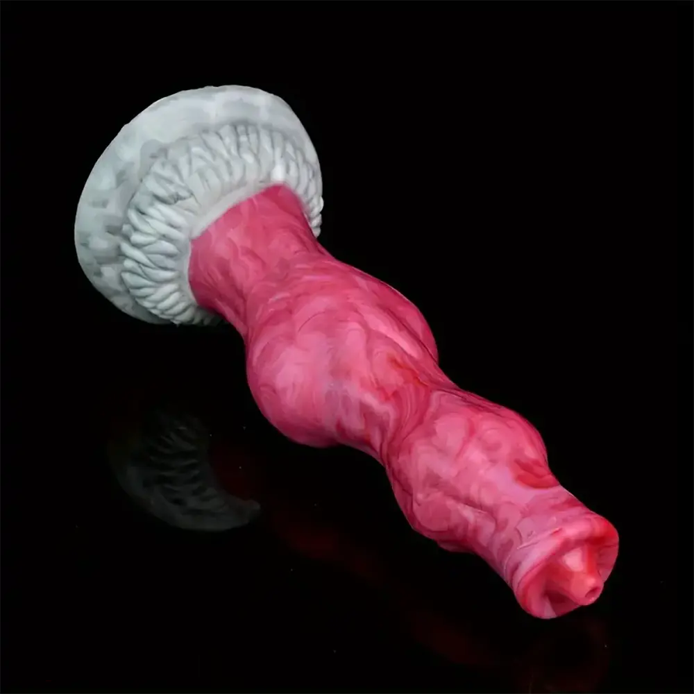 8.07in Big Knot Soft Glue Silicone Dildo For Prostatic Clitoris G-spot