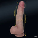 8.07in Big Liquid Silicone Soft Super Realistic Dildo For Women Using