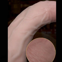 8.07in Big Liquid Silicone Soft Super Realistic Dildo For Women Using
