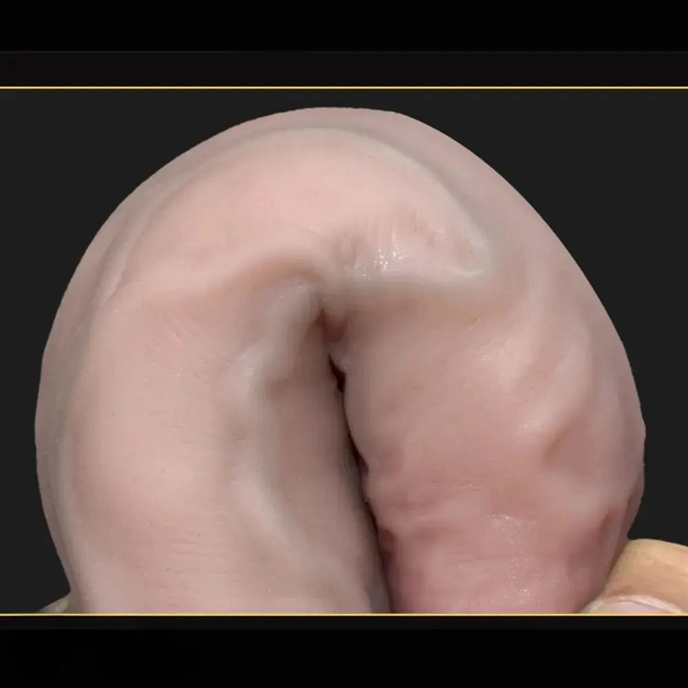 8.07in Big Liquid Silicone Soft Super Realistic Dildo For Women Using