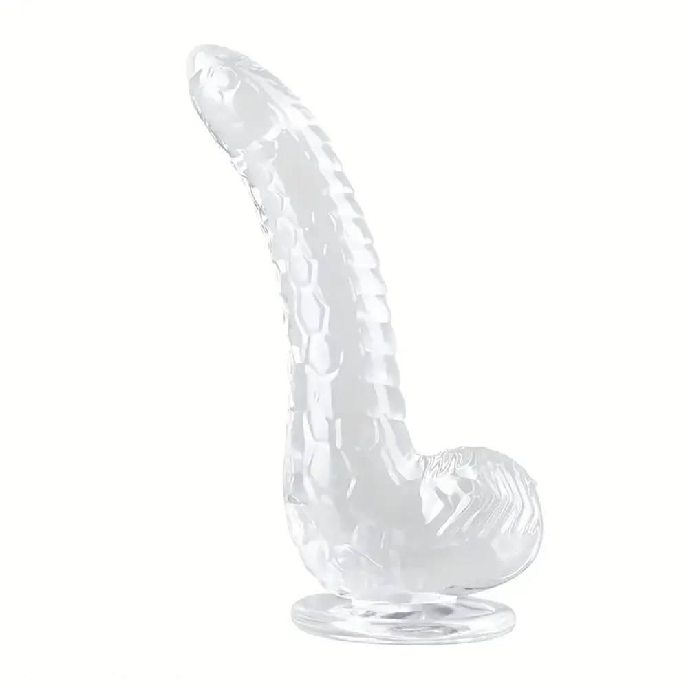 8.07in Big Snake Animal Clear Black Dildo For Couples Men Women Orgasm