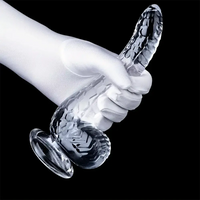 8.07in Big Snake Animal Clear Black Dildo For Couples Men Women Orgasm
