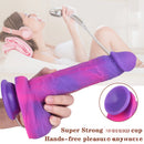 8.07in Colour Mixture Starry Sky Dildo Sex Toy For Adult