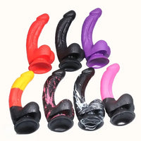 8.07in Curved Male Female Masturbation Big Dildo For Anal Expander