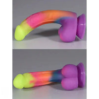 8.07in Curved Male Female Masturbation Big Dildo For Anal Expander