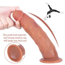 8.07in Deep Throat Dildo Soft Skin Sex Toy For Orgasm Fun