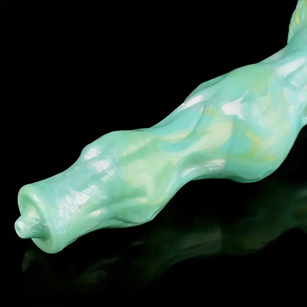 8.07in Dog Penis Knot Silicone Soft Big Animal Suction Cup Anal Dildo
