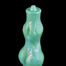 8.07in Dog Penis Knot Silicone Soft Big Animal Suction Cup Anal Dildo