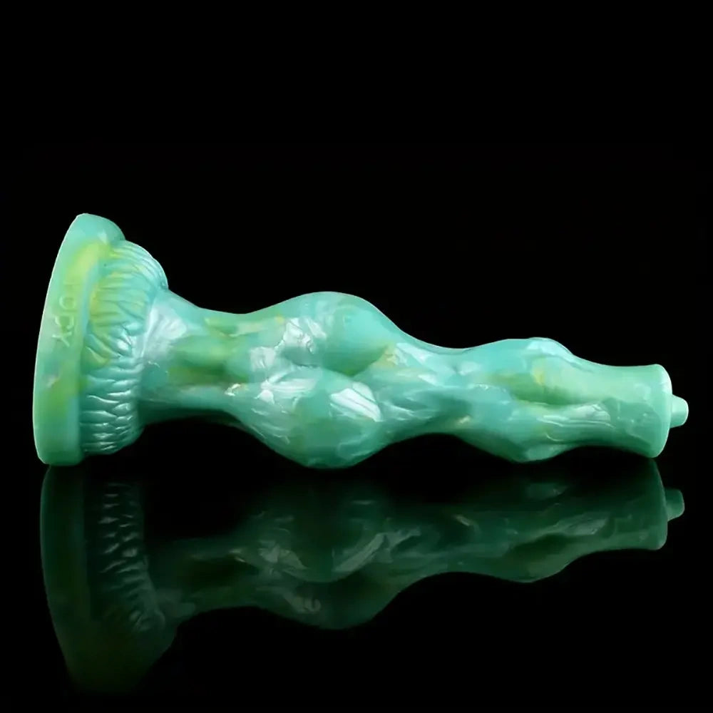 8.07in Dog Penis Knot Silicone Soft Big Animal Suction Cup Anal Dildo