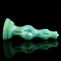 8.07in Dog Penis Knot Silicone Soft Big Animal Suction Cup Anal Dildo