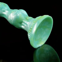 8.07in Dog Penis Knot Silicone Soft Big Animal Suction Cup Anal Dildo