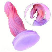 8.07in Dragon Monster Silicone Soft Dildo For Women Men Couple Strap on Play