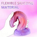 8.07in Dragon Monster Silicone Soft Dildo For Women Men Couple Strap on Play