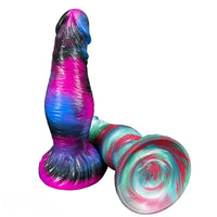 8.07in Egg-free Fat Body Silicone Monster Soft Dildo Suction Cup Base