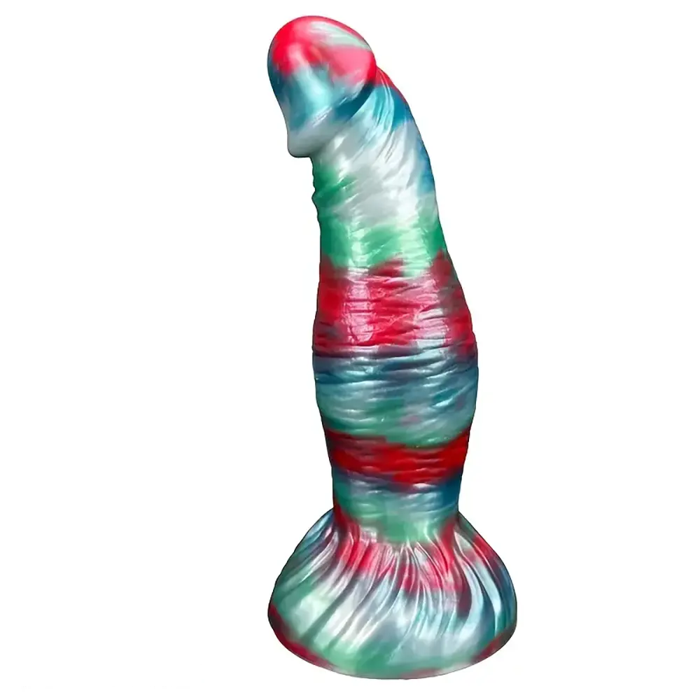 8.07in Egg-free Fat Body Silicone Monster Soft Dildo Suction Cup Base