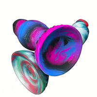 8.07in Egg-free Fat Body Silicone Monster Soft Dildo Suction Cup Base