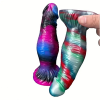 8.07in Egg-free Fat Body Silicone Monster Soft Dildo Suction Cup Base