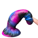8.07in Egg-free Fat Body Silicone Monster Soft Dildo Suction Cup Base