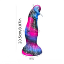8.07in Egg-free Fat Body Silicone Monster Soft Dildo Suction Cup Base